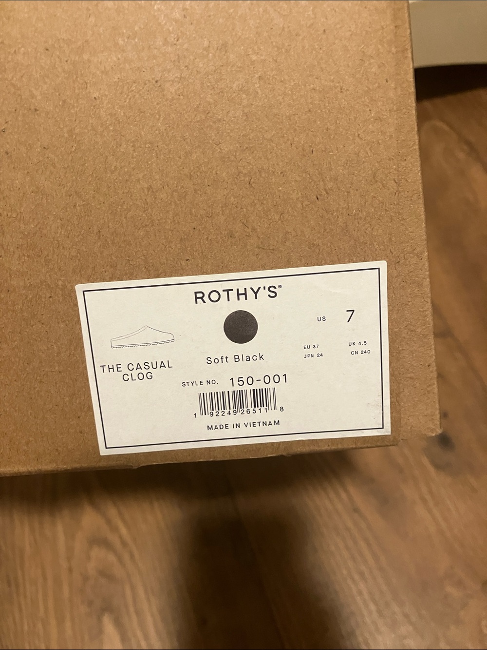 Rothy’s casual clog soft black - Picture 5 of 5